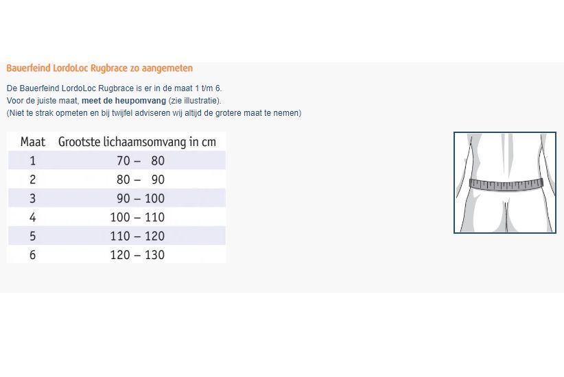 Bauerfeind LordoLoc Rugbrace | Podobrace