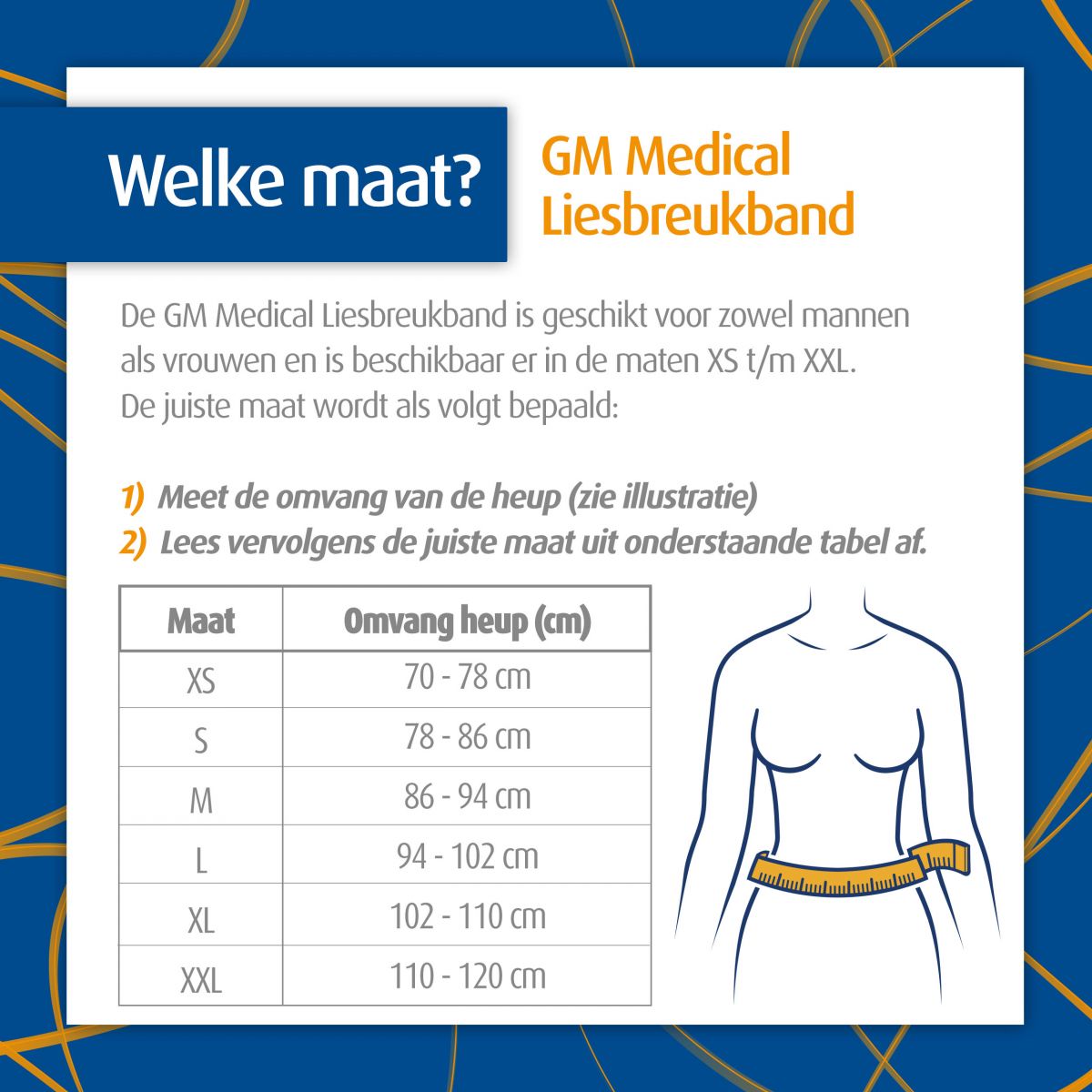 GM Medical liesbreukband nodig Gratis verzending bij Podobrace