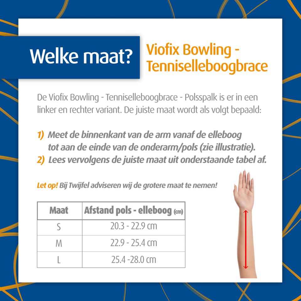Maattabel Viofix Bowling spalk