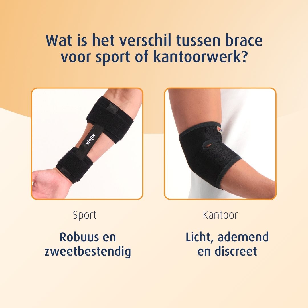 wat is het verschil tussen braces voor kantoor en sport