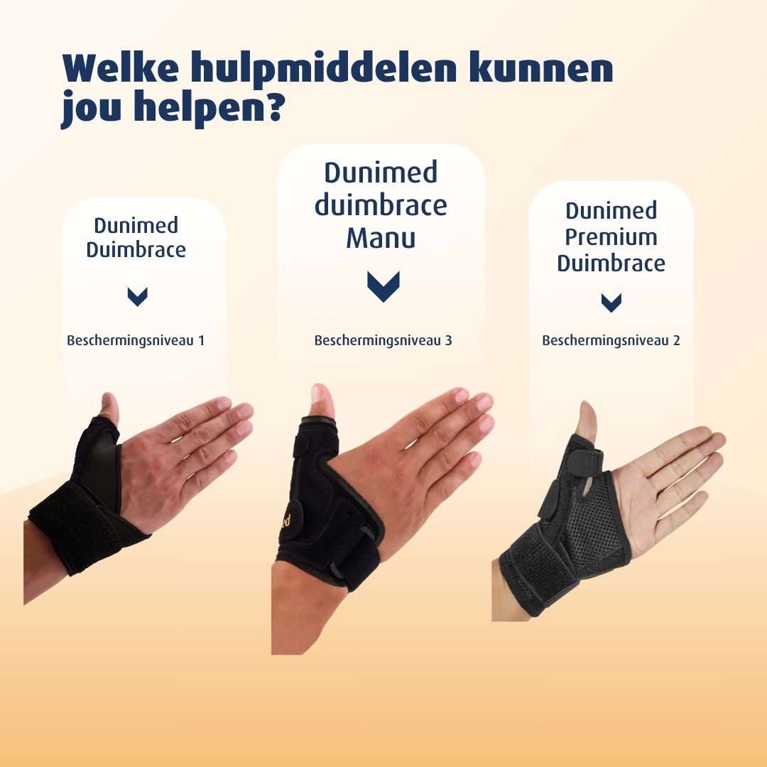 welke hulpmiddelen van podobrace kunnen helpen bij duimklachten