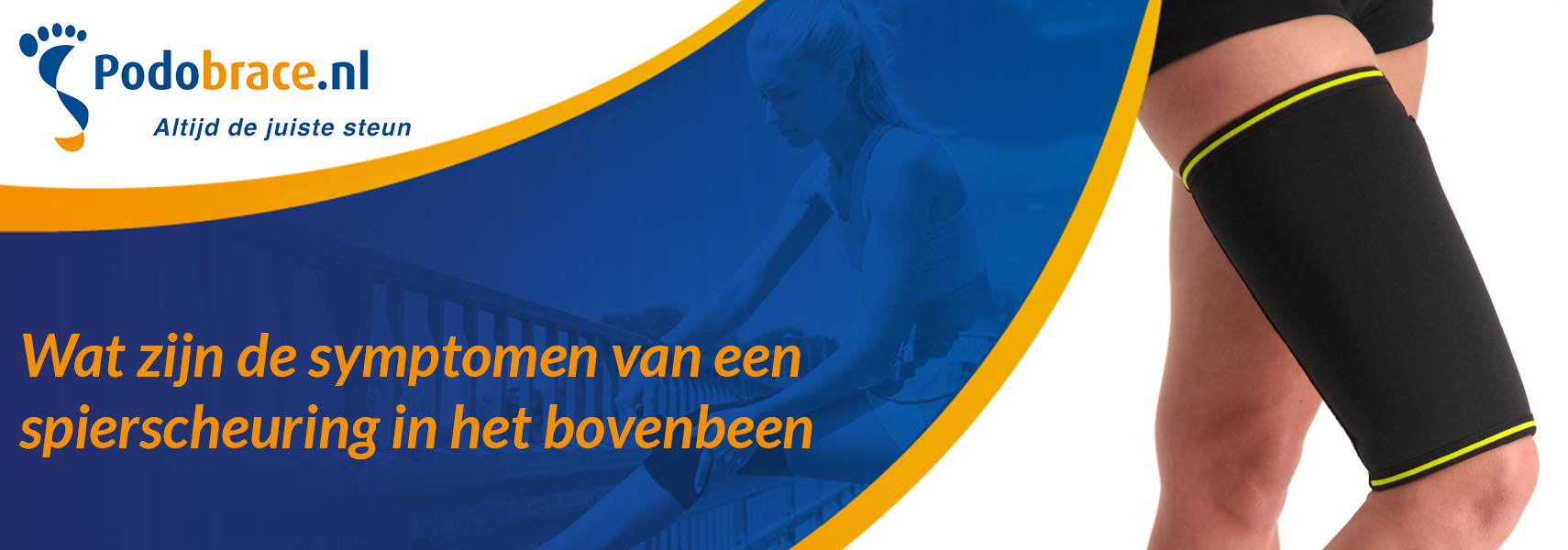 wat zijn de symptomen van een spierscheuring in het bovenbeen