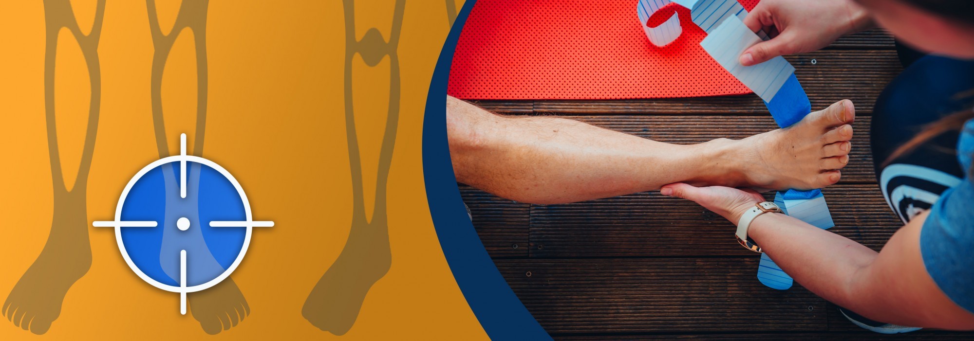 Hoe moet ik mijn voet tapen bij hielspoor