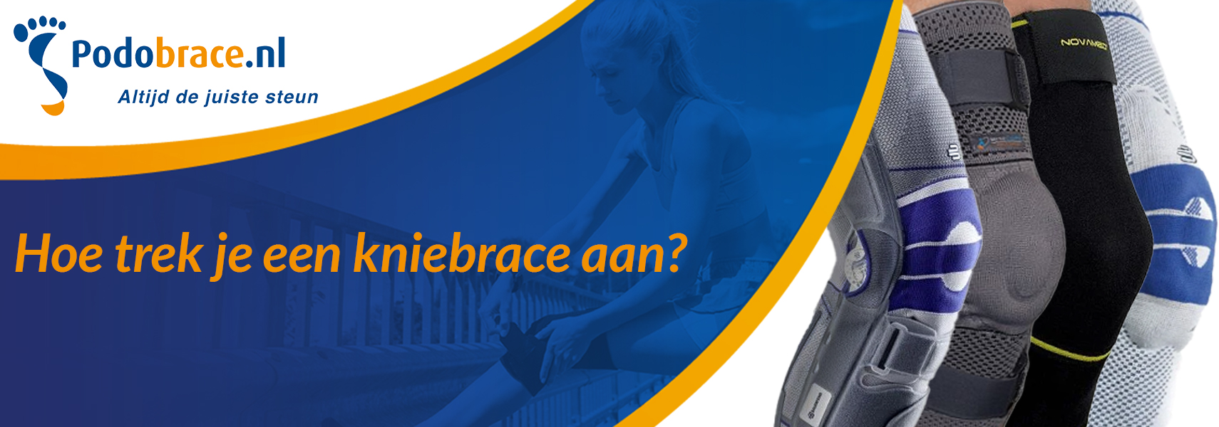 hoe trek je een kniebrace aan