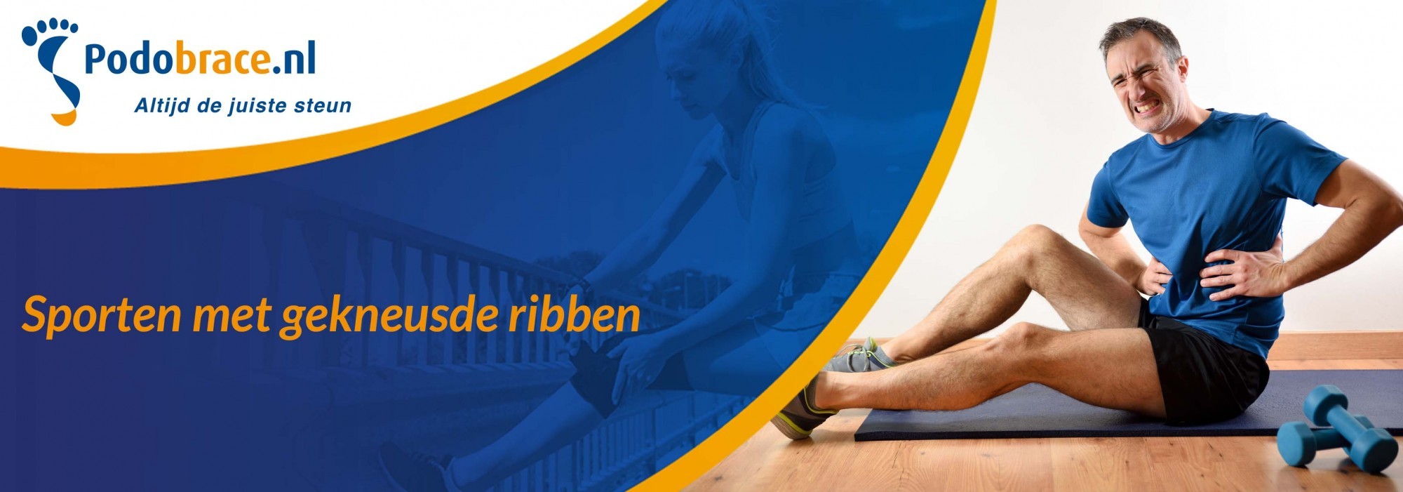 sporten met gekneusde ribben