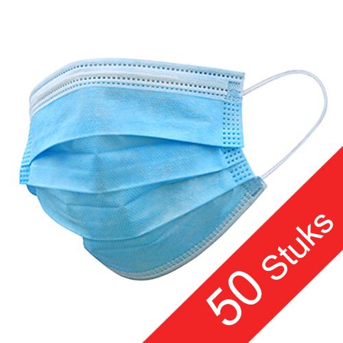 Mondkapjes (GB/T 32610 norm) 3 laags - 50 stuks