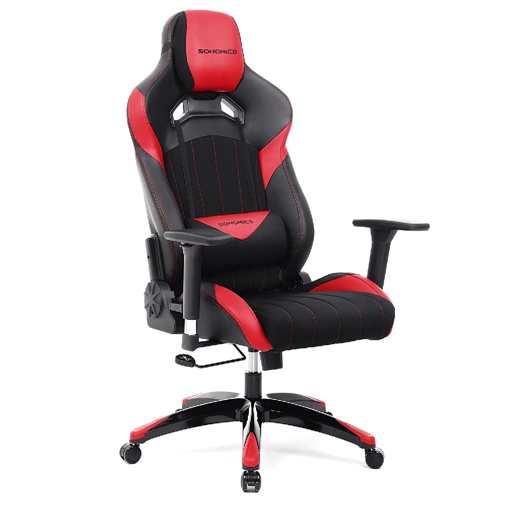 Songmics Gamestoel Met Kantelfunctie En Verstelbare Armleuningen Zwartrood songmics kopen in de aanbieding Songmics Gamestoel Met Kantelfunctie En Verstelbare Armleuningen Zwartrood songmics kopen in de aanbieding