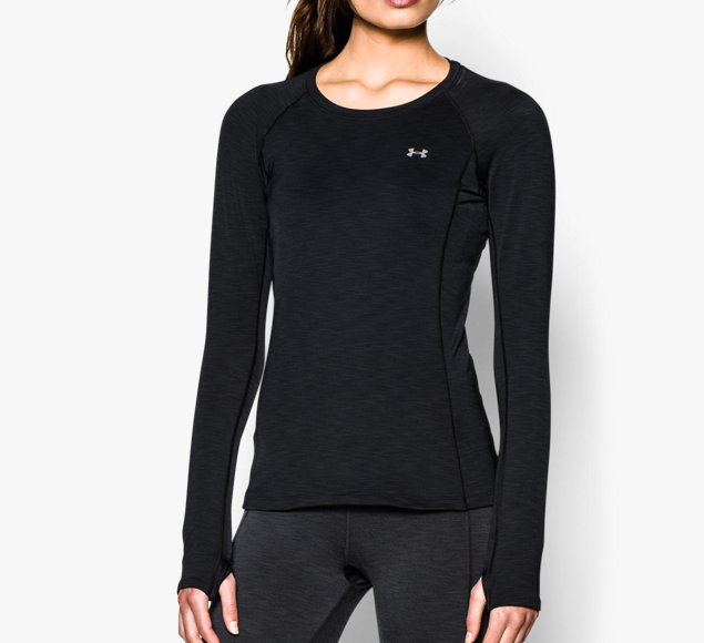 Under Armour ColdGear Cozy Crew Shirt Dames Zwart
