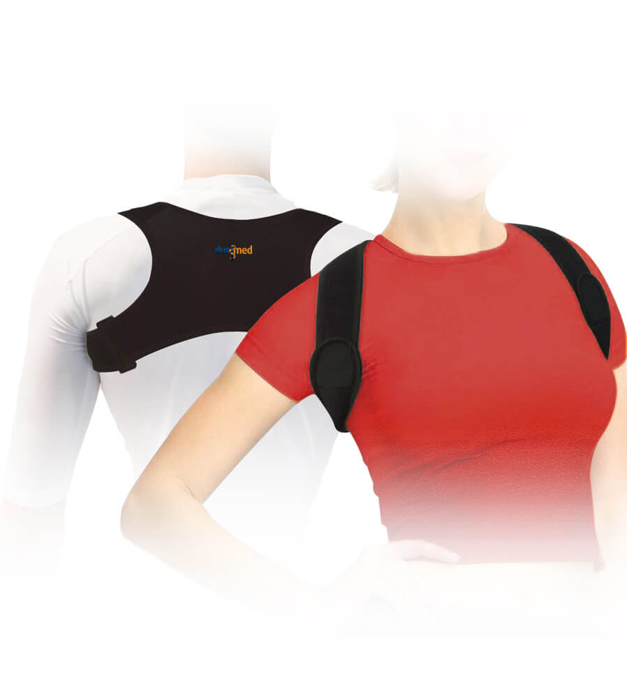 Dunimed Ventilerende Houdingcorrector / Posture corrector + Gratis weerstandsband