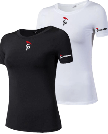 Gladiator Sports Compressie shirts - Dames (In Zwart en Wit)