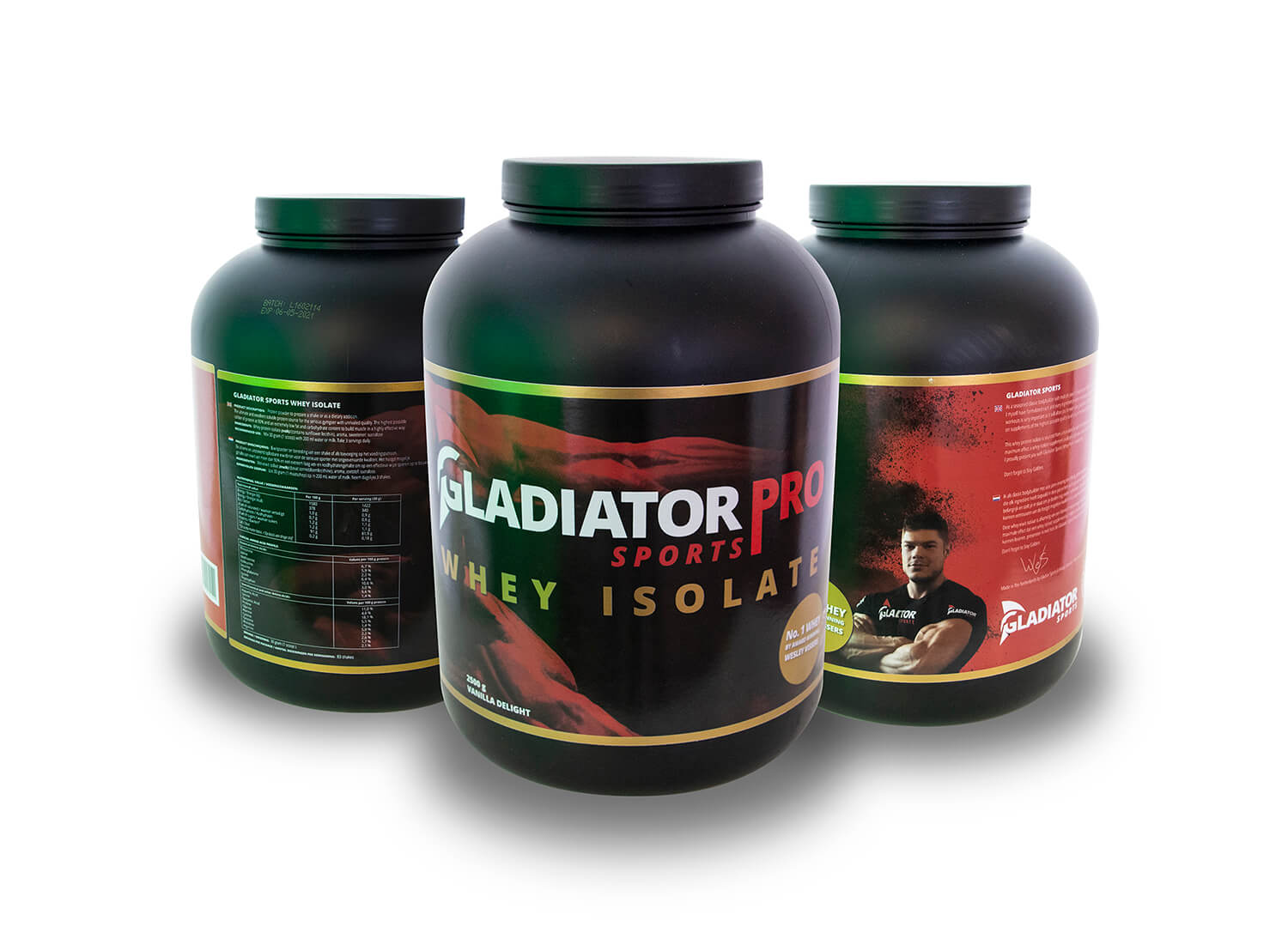 Gladiator Sports Nr.1 Whey Eiwitpoeder ' Eiwitshake (2500 gram)