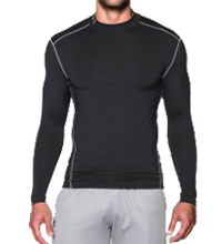 Herenmock Under Armour ColdGear Compressie Shirt heren (Zwart)
