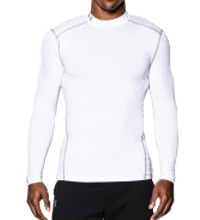 Herenmock Under Armour ColdGear Compressie Shirt lange mouwen - Heren (Wit en Zwart)