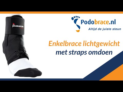 Bekijk de video: Enkelbrace Lichtgewicht met straps omdoen | Tutorial